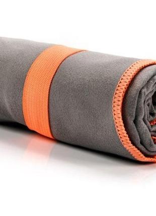 Швидковисихаючий рушник meteor towel m 50х90 см, з мікрофібри, сірий1 фото