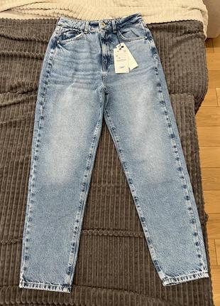 Zara джинсы мом mom jeans зара синие голубые z1975 36 , 38 размер6 фото