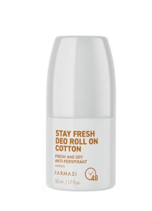 Жіночий роликовий антиперспірант cotton, 50 мл