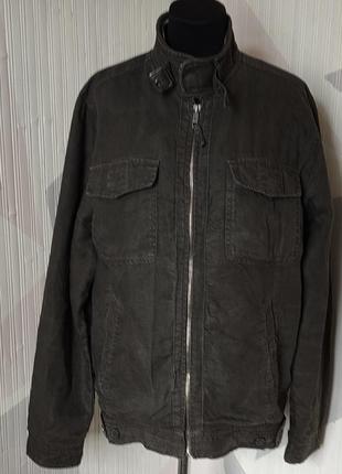 Куртка чоловіча з льону, zara, p.m(46)