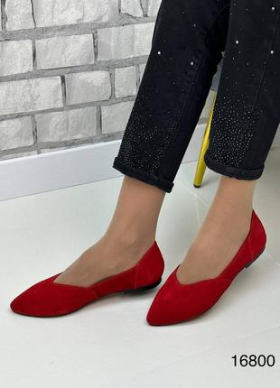 Натуральная кожа замша все размеры балетки