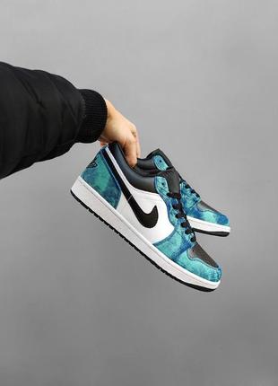 Мужские кроссовки nike air jordan retro 1 low tie dye