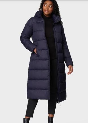 Демисезонное стеганое пальто пуфер длинной р.38/401 фото