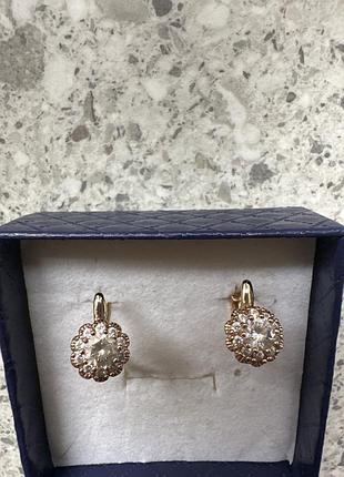 Серьги мед сплав