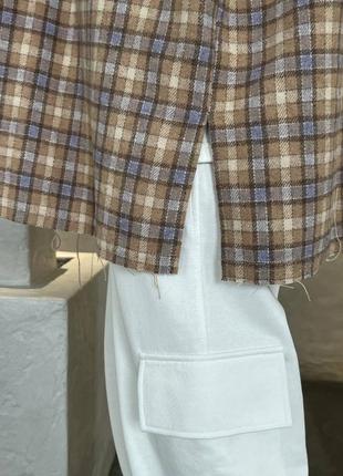 Фланелева сорочка оверсайз у клітинку2 фото