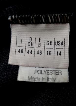 Черная винтажная стречевая миди юбка карандаш на комфортной талии оviesse италия 16- 18 uk3 фото