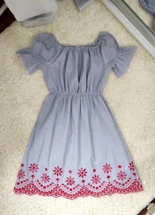 Сукня бавовна у смужку imperial1 фото