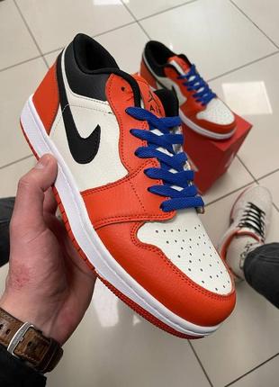 Кроссовки nike air jordan 1 low (orange)
