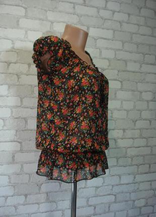Летняя блузка в цветочек "george "2 фото
