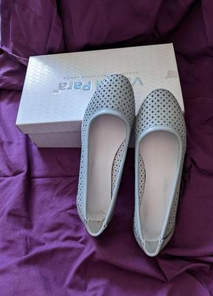 Туфлі балетки жіночі шкіряні