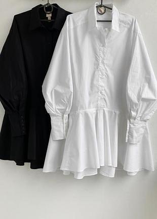 Розкішне котонове бежеве плаття сорочка h&m