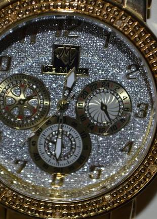 Ice mania часы с бриллиантами хронограф оригинал сша