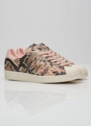 Кеди adidas superstar з зміїнним принтом