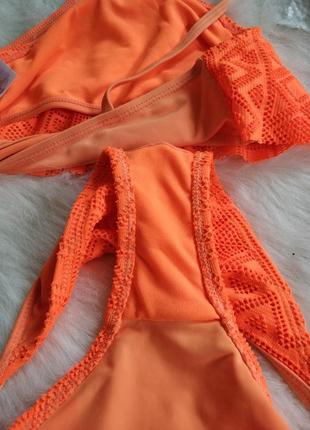 Наймовірно яскраво оранжевий купальник для дівчинки 13-13 років new look.4 фото