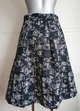 Красивая юбка а-силуэт zara с боковыми карманами2 фото