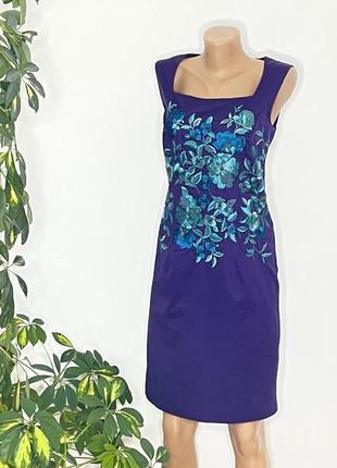 Платье вышитое женское нарядное этно платье вышиванка силуэтное по фигуре футляр народное натуральное вышивка