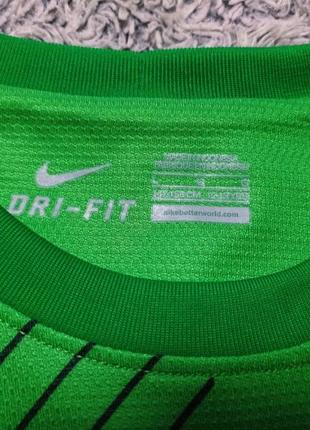 Оригинал вратарская футбольная кофта manchested united nike 12-13 лет 147-158 см5 фото