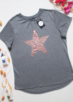 Суперовая меланжевая футболка со звездой peacocks 💜💖💜