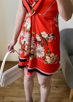 Сукня комбінація в квітковий принт4 фото