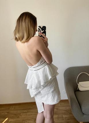 Вишукана біла сукня із прошви5 фото