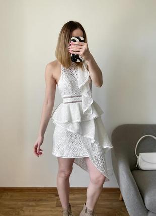Вишукана біла сукня із прошви2 фото