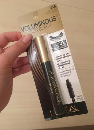 Тушь для ресниц l'oreal paris volumissime carbon black *5 black