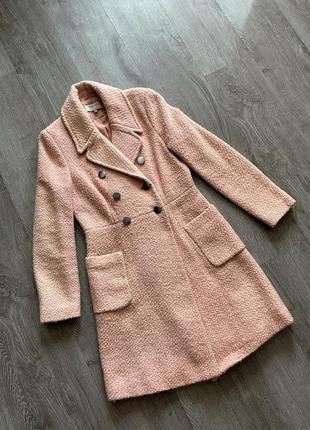 Красивое нежное пудровое розовое пальто тренч от m&s5 фото