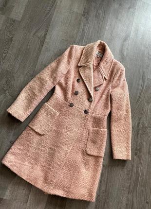 Красивое нежное пудровое розовое пальто тренч от m&s1 фото