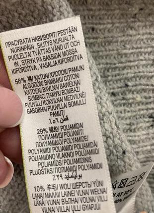 Новогодний свитшот свитер m&s серый с милым снеговиком, пайетками, размер 18 xxl8 фото