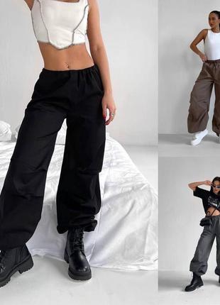 Женские для женщин стильные классные классические удобные повседневные трендовые модные брюки брючины карго мокко4 фото