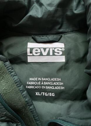 Куртка levis, levis puffer jacket, 27523-0003, зеленого цвета, размер xl3 фото