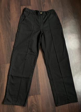 Штани брюки жіночі прямі чорні висока посадка розмір 12 l
