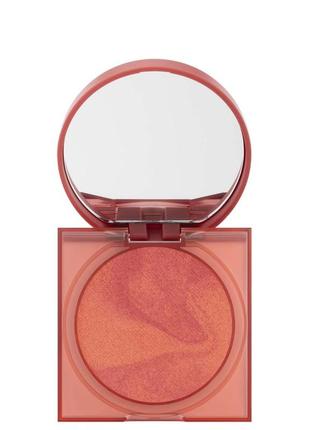 Huda beauty glowish cheeky vegan blush powder рум'яна у відтінку sassy saffron, 2,5 гр.1 фото