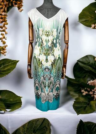 Принтована сукня міді з віскози laurel by escada