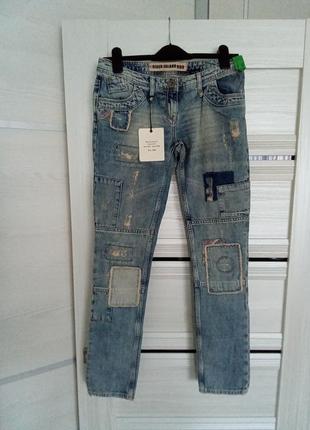 Брендовые новые красивые коттоновые джинсы р.34евро(12-14).5 фото