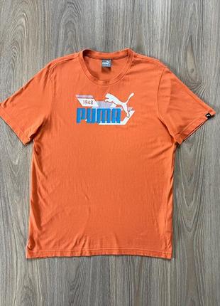 Чоловіча бавовняна футболка з принтом puma