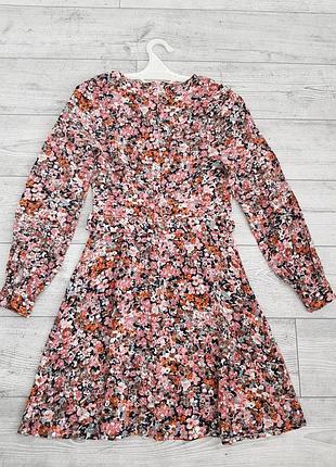 Натуральное цветочное платье