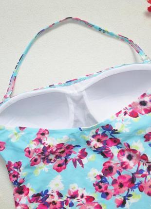 Суперовый слитный купальник в цветочный принт m&co 💜🍹💜4 фото