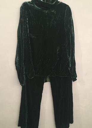 Костюм бархатный zara