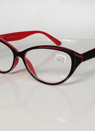 Очки  женские для зрения 019, с диоптриями с белой линзой