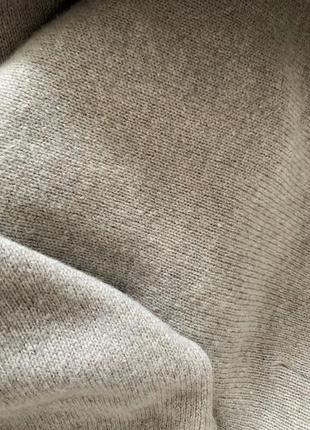 Мужской свитер кофта пуловер шерсть wool коричневый бежевый f&f 50 52 m l6 фото