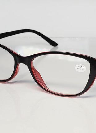 Очки  женские для зрения 832, с диоптриями с белой линзой  +1,00