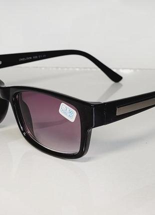 Очки мужские для зрения 035, с диоптриями с тонированной линзой -4,00