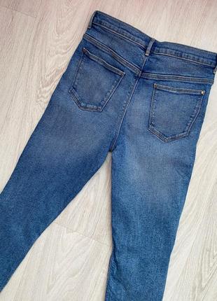 Крутые синие рваные скини skinny xs river island рост до 158см8 фото