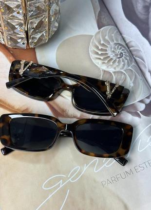 Прямокутні сонцезахисні окуляри victory. леопардові