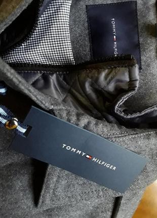Брендове фірмове пальто tommy hilfiger, оригінал, нові з бірками, розмір l, шерсть.8 фото