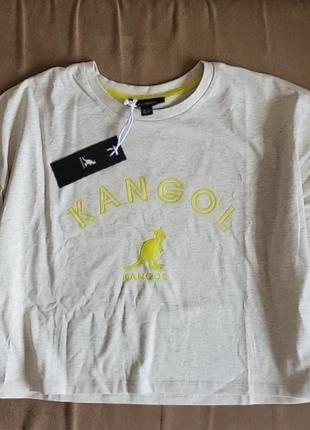 Укороченная футболка женская kangol1 фото