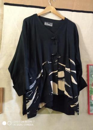 Стильний льняний кардиган