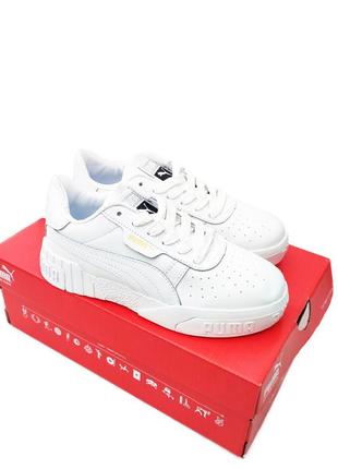 Женские кроссовки puma cali white белые