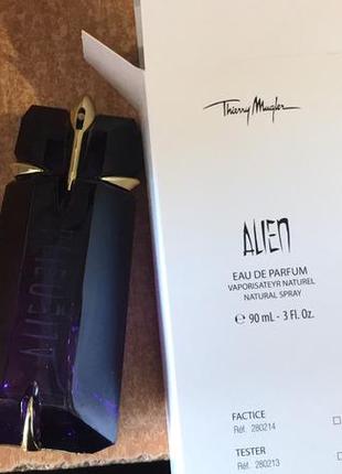 Парфюмированная вода тестер объем 90 мл. в стиле mugler alien тестер